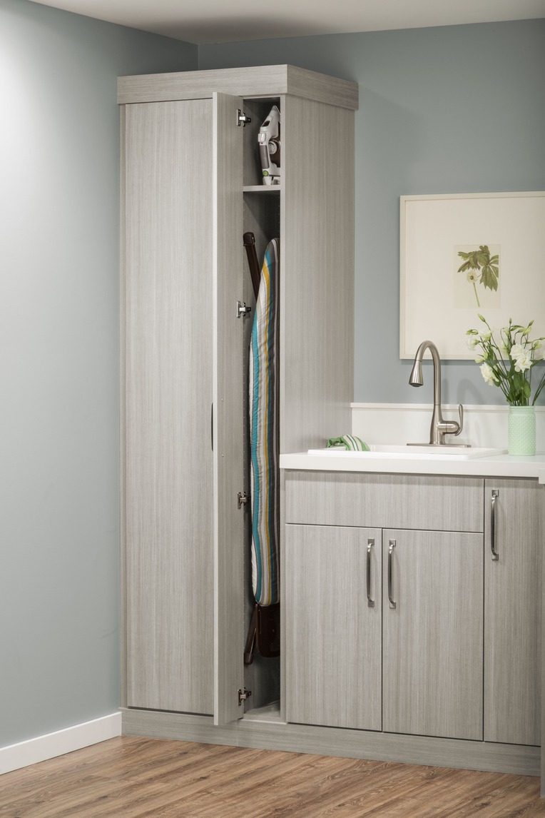 Laundry room cabinetry detail